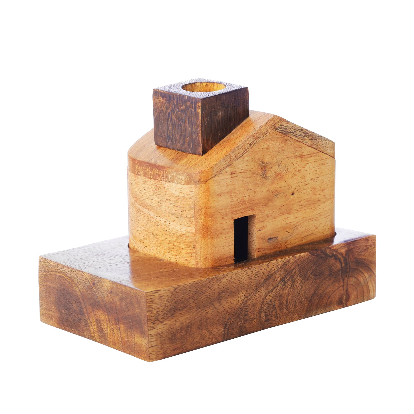 Wooden Hut Dhoop Batti Stand