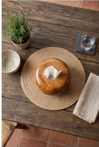 Round Tissue Box
