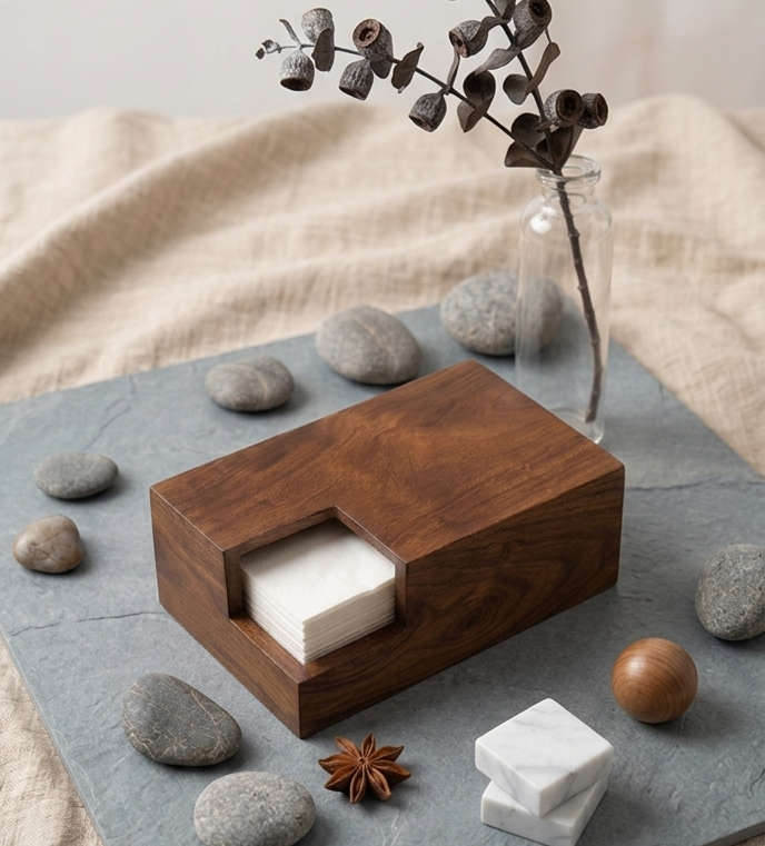 Cornar tissue box