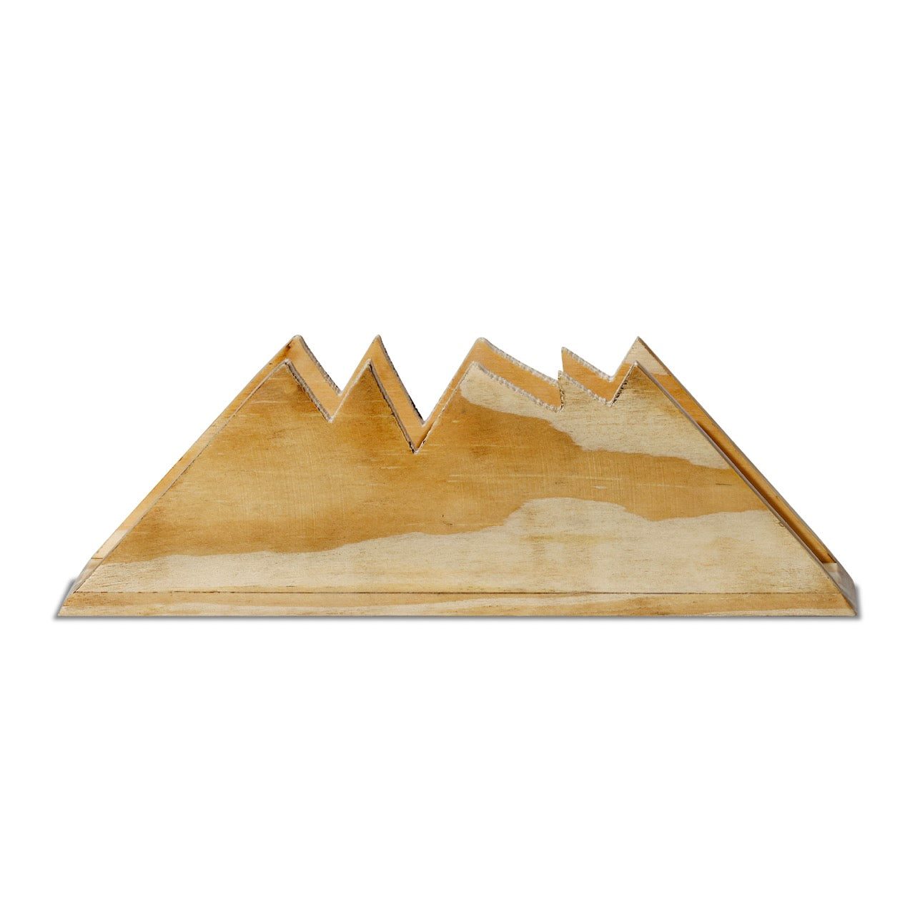 Mountain napkin holder (set of 2 including 1 mat black 1 natural pine )